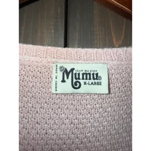 Show‎ Me Your MuMu Women's XL Knit Striped Pastel Sweater Easter thumbnail 2