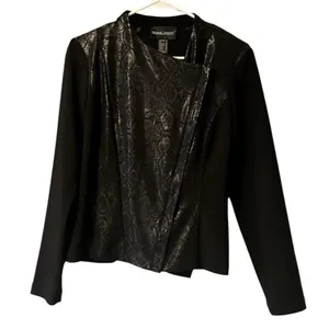 FRANK LYMAN Size 8 Sequin Blazer Jacket Party Evening Designer Modern‎ Classic thumbnail 1