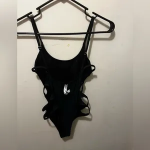 NWOT Byrds of Paradise Cut out bathing‎ suit black XS thumbnail 8