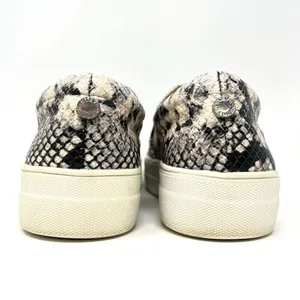 Steve Madden Gills Natural Snake Embossed Vegan Leather Slip-On Sneakers Size 7 thumbnail 9