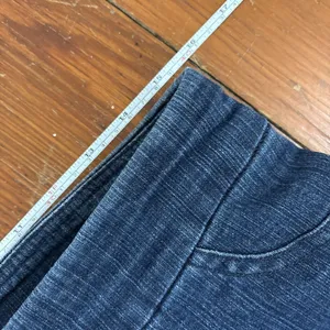 Soft Surroundings Blue‎ Supremely Soft Pull On Skinny Jeans Tall Medium thumbnail 4