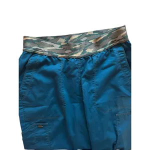 Women's Teal Scrub Set with Camouflage Waistband Pants Sz S thumbnail 4