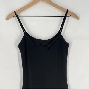 Laura Ashley Black Silk Blend Burnout Velvet‎ Hem Spaghetti Strap Maxi Dress thumbnail 11
