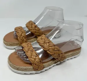 NEW Marc Fisher Women's Jaimee Flat Espadrilles Slip-On Leather Sandals Size 6 thumbnail 2