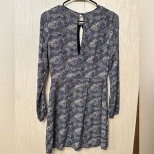 Abercrombie‎ & Fitch Fit to Flatter Blue Floral Mini Dress-S thumbnail 2