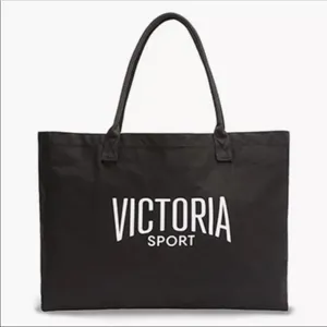 Victoria’s Secret Sport Black Logo Tote Gym Bag Carryall NWOT Limited Edition thumbnail 1