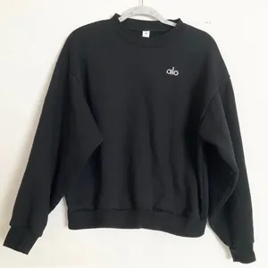 Alo Yoga Accolade Crew Neck Pullover Black S thumbnail 2