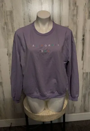 Purple Crewneck Purple Size L thumbnail 1