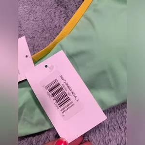 NWT Dippin daisys large brink top swim green thumbnail 5