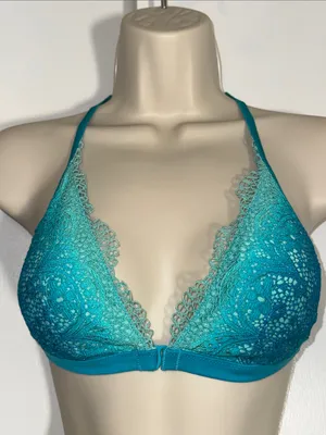 Victoria’s Secret Ombré Lace Bralette Racerback Front Close Bra Women’s Small S thumbnail 1