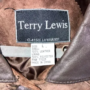 VTG Terry Lewis Leather‎ Suede Jacket Women L Button Front Relaxed Chore Classic thumbnail 4