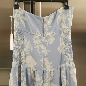 💕REFORMATION💕 Eleni Dress ~ Aliso Blue Floral Print 10 NWT thumbnail 10