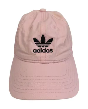 Adidas Trefoil Logo‎ Pink Cotton Baseball Cap Adjustable Strap Streetwear Casual thumbnail 1
