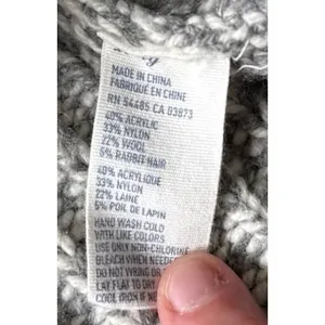 AE American Eagle Women's‎ Wool Rabbit Hair Gray Cardigan Sweater Size XL thumbnail 8