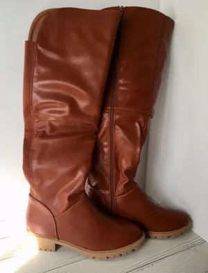Knee High Boots, Size 8 Brown thumbnail 1