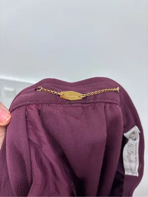 Vintage 1970s Gucci 100% Wool Burgundy A-Line Skirt Made in Italy S thumbnail 9