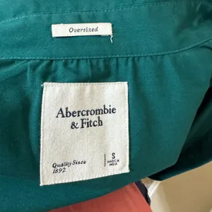 Abercrombie & Fitch Oversized Green Button Down Shirt Women S thumbnail 10
