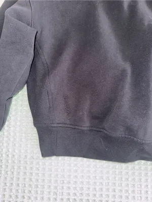 Athleta Seasoft Quarter Zip Sweatshirt Black Pullover Small thumbnail 5
