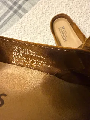 White Mountain Footbeds Brown Leather Slip-On Clogs Womens 6 thumbnail 5