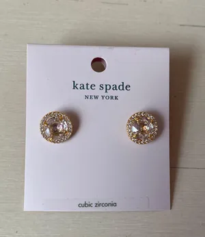 NWT Rose Gold Bright Ideas Pave CZ Crystal Round Halo Stud Earrings thumbnail 4