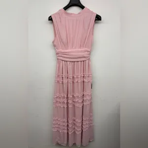 Lulus Enchantingly Sweet Blush Pink Chiffon Backless Maxi Dress SOLD OUT thumbnail 3