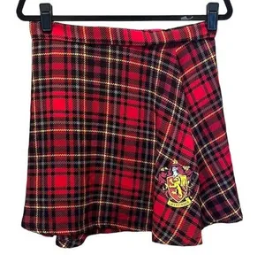 Harry Potter Gryffindor Plaid Skirt Costume Tween Size Large or XS Adult thumbnail 1