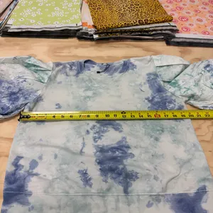 Pure Tie Dye‎ Sweatshirt T-shirt Blouse Puff Sleeve thumbnail 9