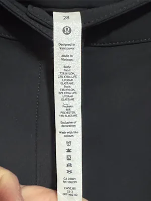 lululemon athletica City Sleek Black High-Rise Slim Fit Pants thumbnail 2