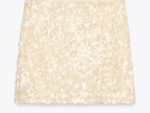 ZARA Sequin Skirt Mini thumbnail 1