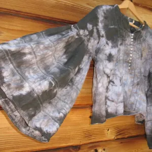 NWOT Free People Cropped Top Blouse thumbnail 1