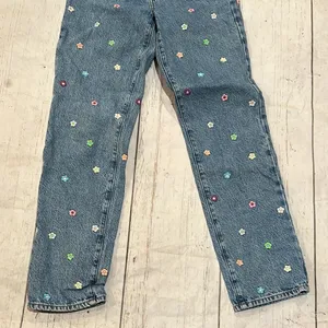 Pacsun blue floral high waisted jeans thumbnail 3