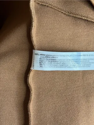 Zara Women L Camel Brown Open Lapel Long Coat Minimalist Quiet Luxury Overcoat thumbnail 5