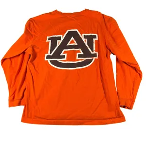 Vtg Auburn Tigers Jansport Medium Orange Long‎ Sleeve Tee Front Back Graphic thumbnail 8