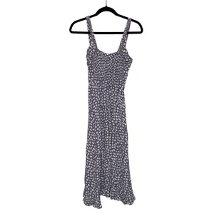 Faithfull The Brand x Anthropologie Noemie‎ Midi Dress 4 Daisy Smocked Rufflee thumbnail 6