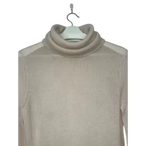 VKOO Cashmere Sheer Turtleneck Sweater 90s Minimalist M thumbnail 3