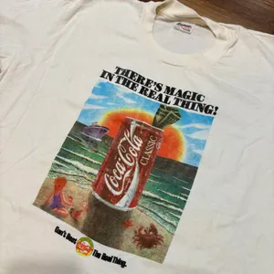 Vintage 80s Coca-Cola Can Magic Graphic T-Shirt thumbnail 2