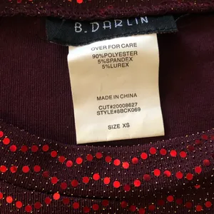 B Darlin Burgundy Sequin Long Sleeve Dress thumbnail 3