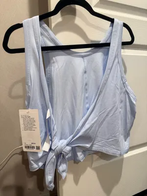 Lululemon It’s A Tie Tank Top Light Blue thumbnail 3