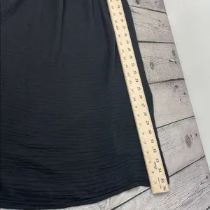 Old Navy Black Mini Dress with Multicolor Floral Embroidery boho size Medium thumbnail 14
