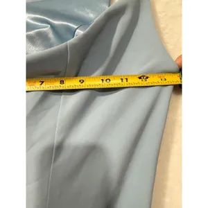 Revelry One Shoulder‎ Maxi Dress Womens 6 Light Blue Formal Bridesmaid Gown thumbnail 4