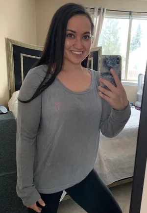Victoria’s Secret Gray Pajama Top with bow NWT‎ thumbnail 1