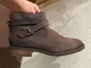 Clarks Women's Camzin Dime Ankle Boot, Dark Brown Leather, 7M boho , chic thumbnail 2