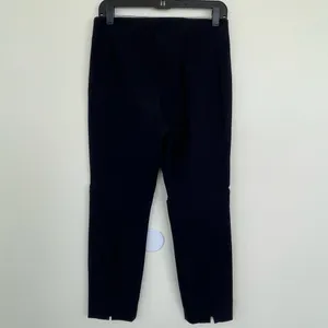 VINCE Stitch Front Seamed Pant in Black M Medium thumbnail 6