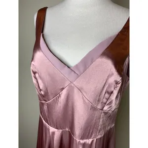 Lilac Purple Satin Maxi Formal Dress Sz 10 Prom Wedding Guest thumbnail 8