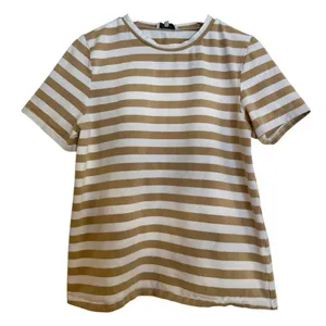Sabo Skirt beige and white cotton tshirt size small thumbnail 2