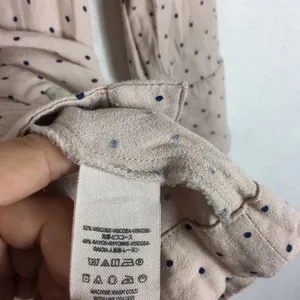 Free People Tunic Dress This Town Buttondown Dress Pink Polka Dot Small thumbnail 6