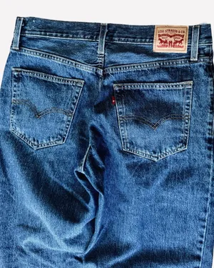 Levi’s 94 Baggy Jeans Denim Straight Leg Medium Wash Blue 30 10 thumbnail 7