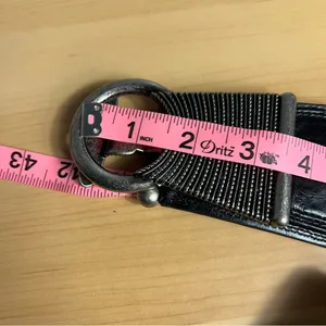 Black and‎ Silver Metal Hardware Women’s Belt thumbnail 7