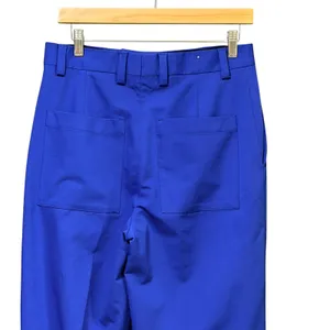 Zara Womens Cobalt Blue High Rise Wide Leg Trousers Pants Size 29 Long‎ Inseam thumbnail 4