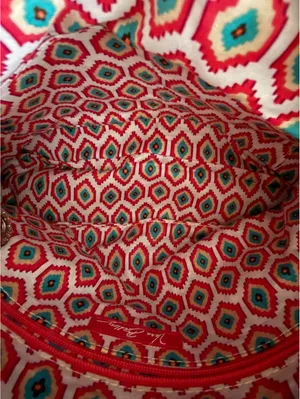 Vera Bradley NEW Cha Cha Shoulder Handbag Call Me Coral Cottage BOHO Coquette thumbnail 7